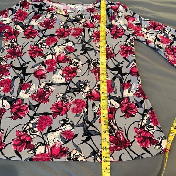 (3/$15) Cato Stretch Floral blouse size XS - Picture 8 of 12